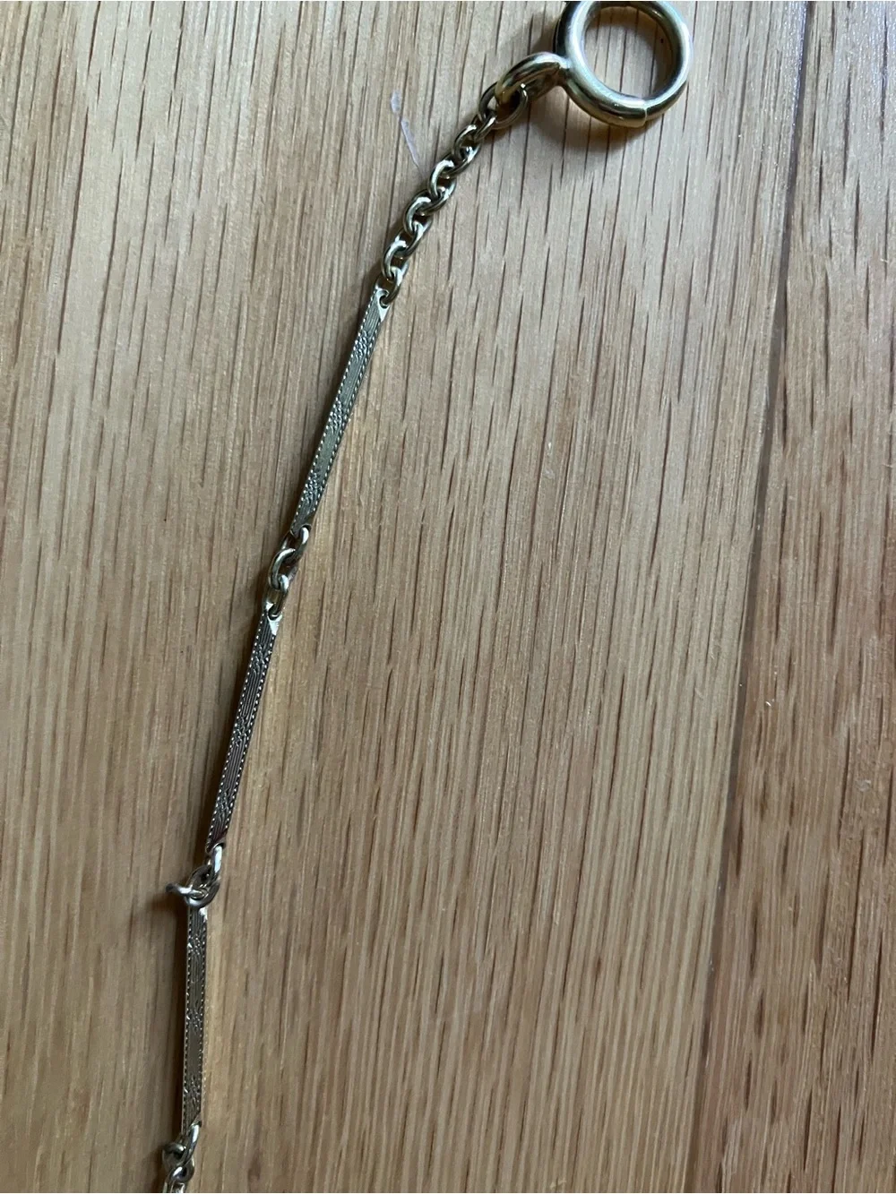 Elegant 14k Gold Bar Link Watch Chain Necklace - Women